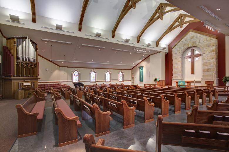 Architectural Photo of a Church Interior